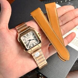 cartier santos 40mm edelstahl twotone blau & weiß (kopie)