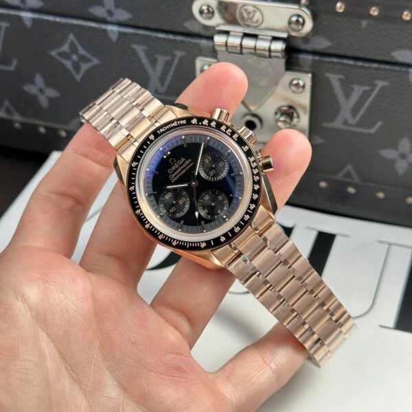 omega speedmaster 42mm edelstahl voll schwarz (kopie)